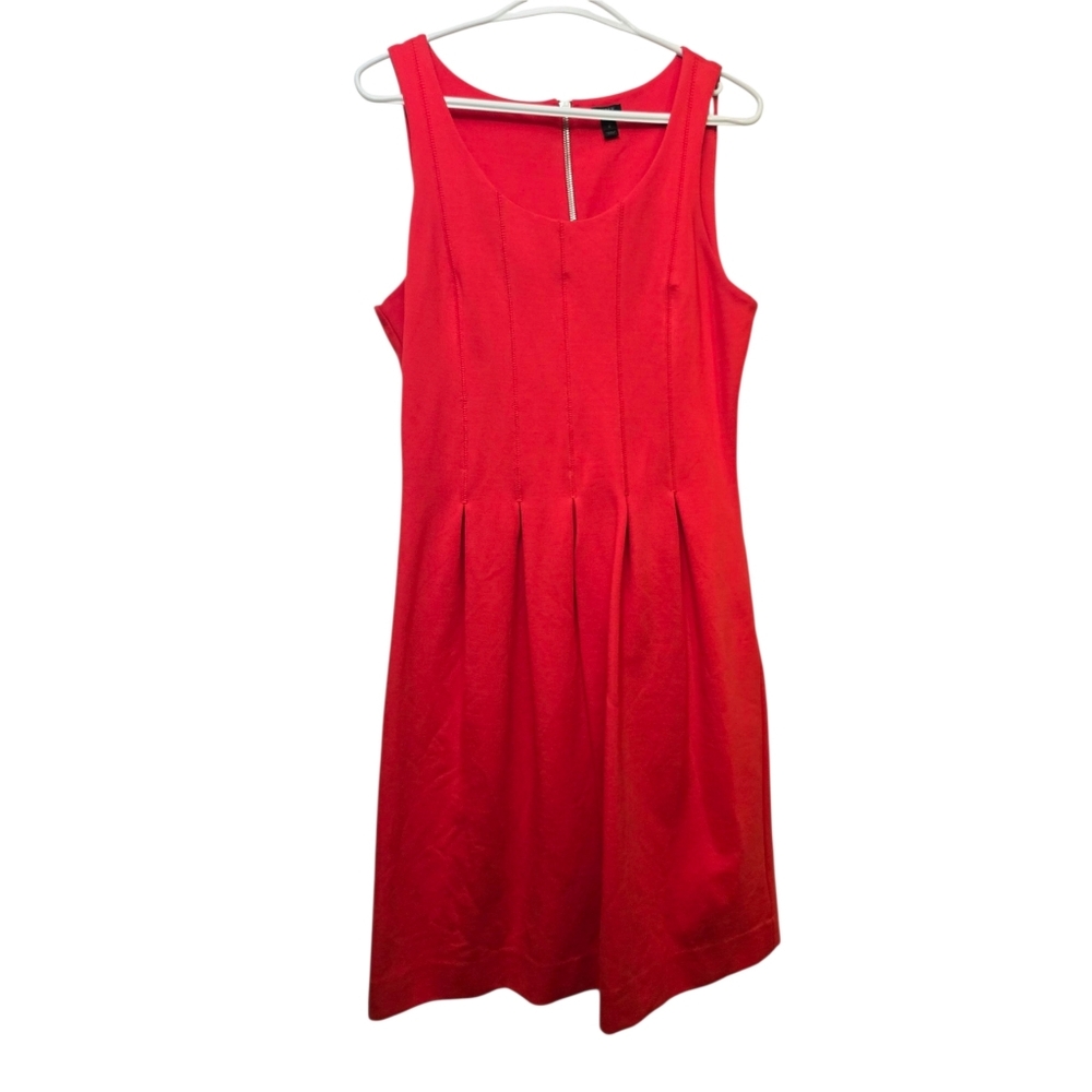 J Crew Red Sleeveless Skater Dress Size 6